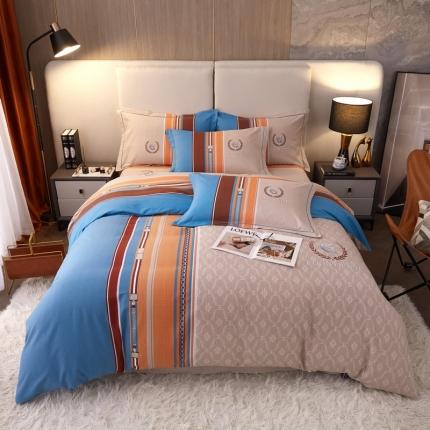 91家纺网 家纺一手货源 找家纺 （总）金纱玉纺 2022新款纯棉大版磨毛印花四件套