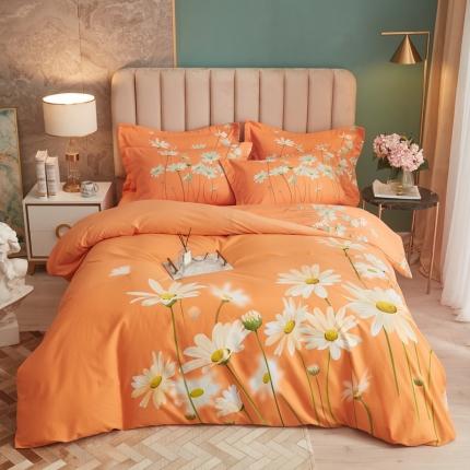 91家纺网 家纺一手货源 找家纺 （总）金纱玉纺 2022新款纯棉大版磨毛印花四件套