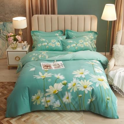 91家纺网 家纺一手货源 找家纺 （总）金纱玉纺 2022新款纯棉大版磨毛印花四件套