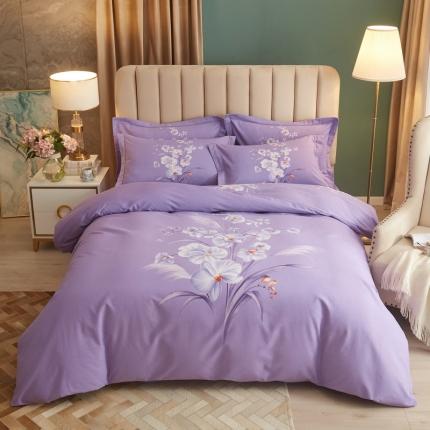 91家纺网 家纺一手货源 找家纺 （总）金纱玉纺 2022新款纯棉大版磨毛印花四件套