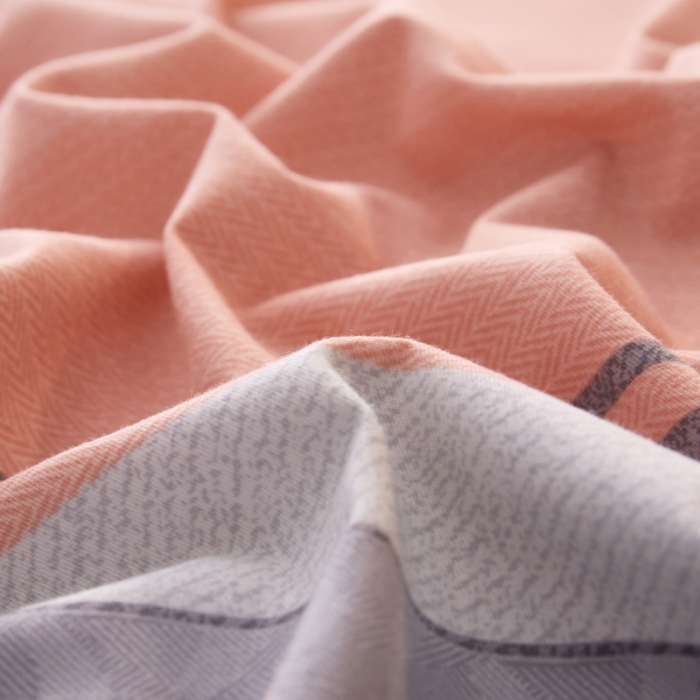 91家纺网 家纺一手货源 找家纺 金纱玉纺 2022新款纯棉大版磨毛印花四件套 安格斯-粉