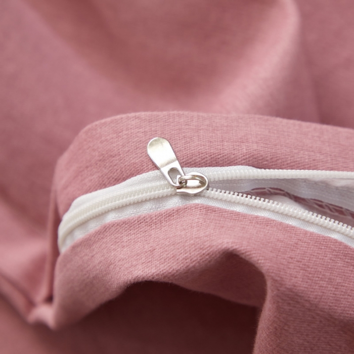 91家纺网 家纺一手货源 找家纺 金纱玉纺 2022新款全棉印花加厚磨毛四件套 漫瑶-豆沙