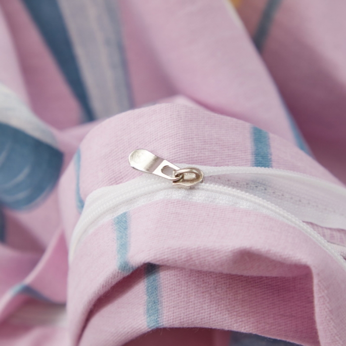 91家纺网 家纺一手货源 找家纺 金纱玉纺 2022新款全棉印花加厚磨毛四件套 青青子衿-粉