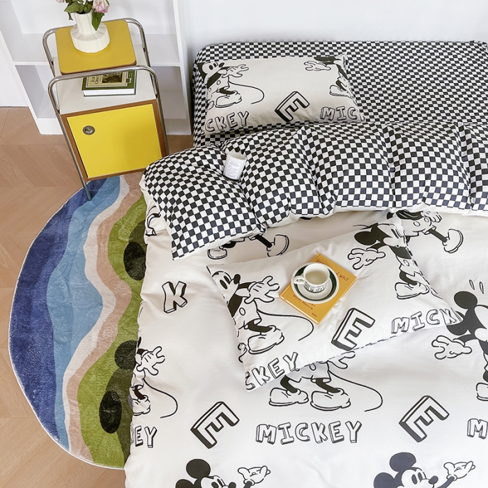 91家纺网 家纺一手货源 找家纺 （总）感遇 2022新款全棉迪士尼系列印花四件套