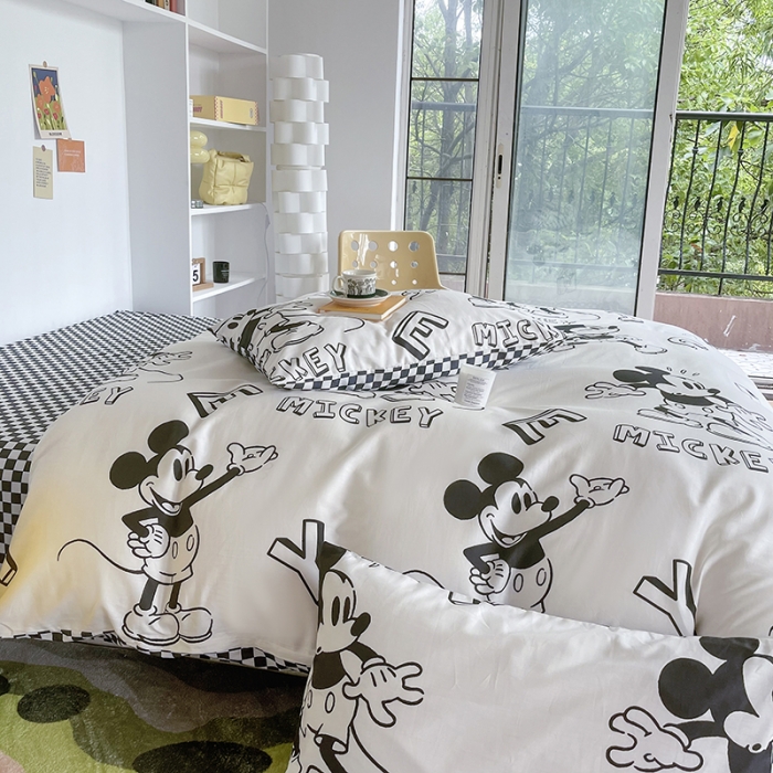 91家纺网 家纺一手货源 找家纺 （总）感遇 2022新款全棉迪士尼系列印花四件套