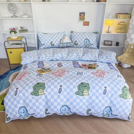 91家纺网 家纺一手货源 找家纺 感遇家纺 2022新款全棉印花系列四件套-第四批 霸王龙