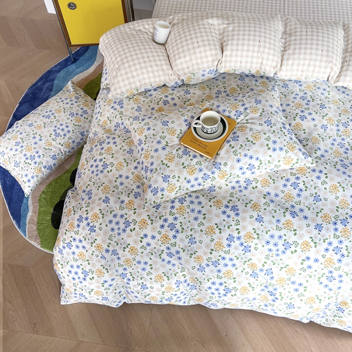 91家纺网 家纺一手货源 找家纺 感遇家纺 2022新款全棉印花系列四件套-第四批 花语