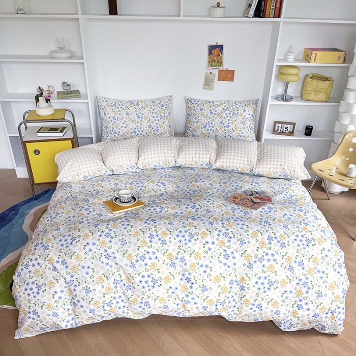 91家纺网 家纺一手货源 找家纺 感遇家纺 2022新款全棉印花系列四件套-第四批 花语