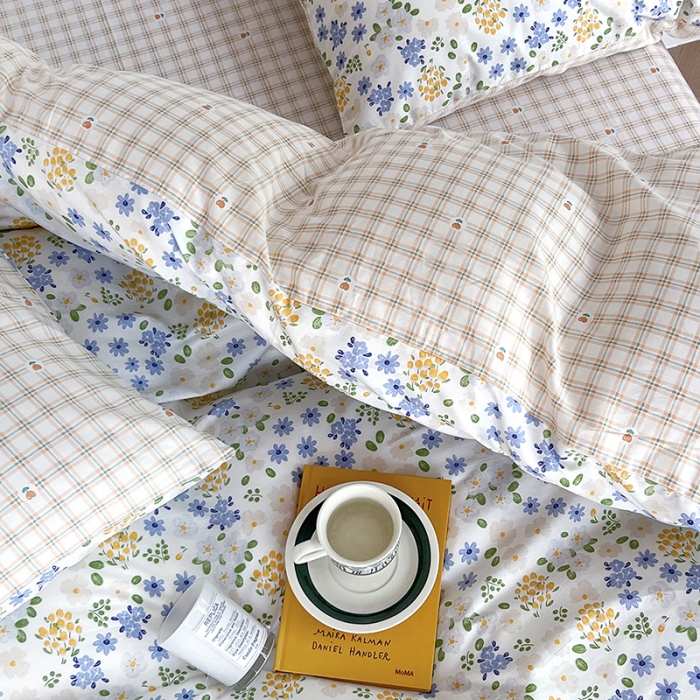 91家纺网 家纺一手货源 找家纺 感遇家纺 2022新款全棉印花系列四件套-第四批 花语