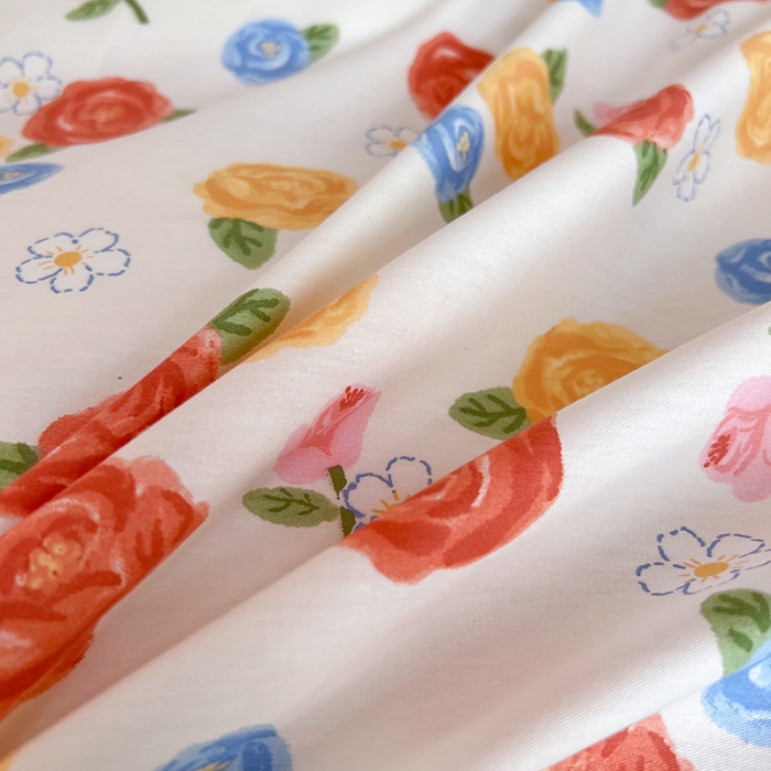 91家纺网 家纺一手货源 找家纺 感遇家纺 2022新款全棉印花系列四件套-第四批 小玫瑰