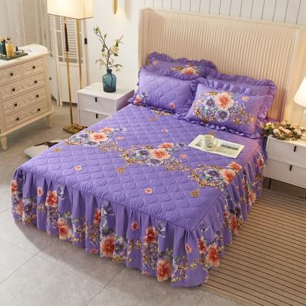 91家纺网 家纺一手货源 找家纺 (总) 美莱 2022新款夹棉加厚床裙单件床罩床裙防滑保护套