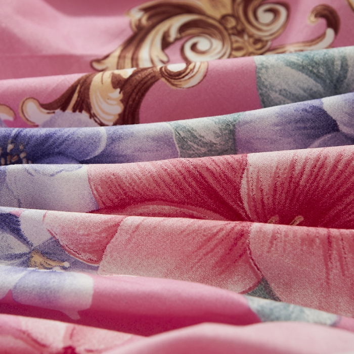 91家纺网 家纺一手货源 找家纺 美莱 2022新款夹棉加厚床裙单件床罩床裙防滑保护套 花开婷玉