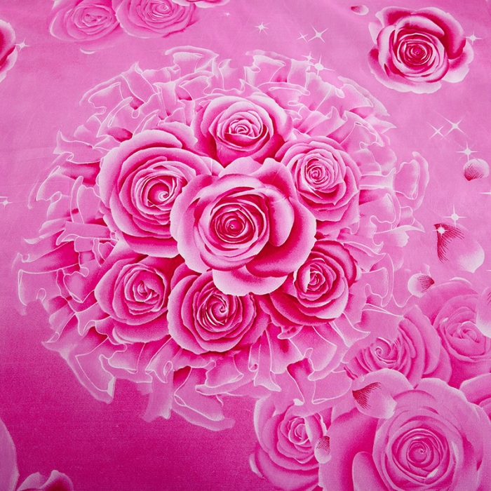 91家纺网 家纺一手货源 找家纺 美莱 2022新款夹棉加厚床裙单件床罩床裙防滑保护套 玫瑰爱人-粉