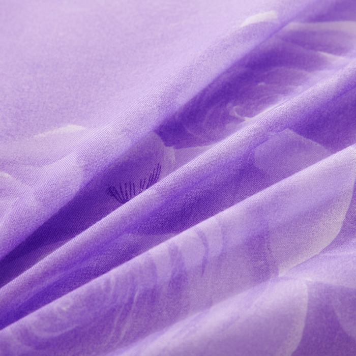 91家纺网 家纺一手货源 找家纺 美莱 2022新款夹棉加厚床裙单件床罩床裙防滑保护套 玫瑰爱人-紫