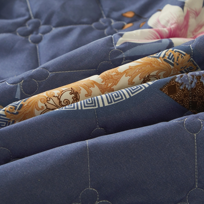 91家纺网 家纺一手货源 找家纺 美莱 2022新款夹棉加厚床裙单件床罩床裙防滑保护套 陌上繁花