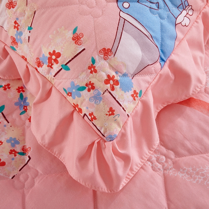 91家纺网 家纺一手货源 找家纺 美莱 2022新款夹棉加厚床裙单件床罩床裙防滑保护套 甜蜜爱情