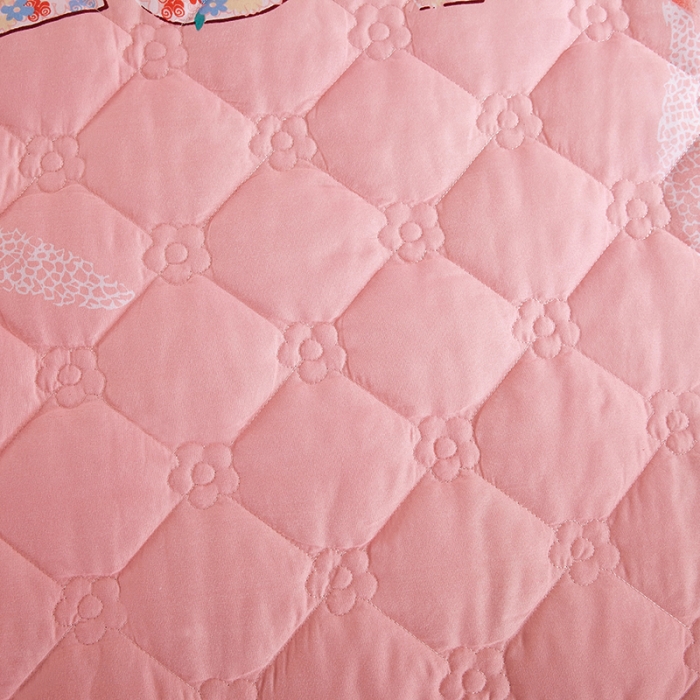 91家纺网 家纺一手货源 找家纺 美莱 2022新款夹棉加厚床裙单件床罩床裙防滑保护套 甜蜜爱情