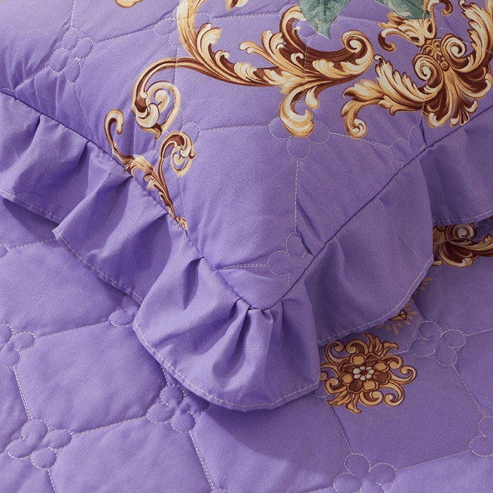 91家纺网 家纺一手货源 找家纺 美莱 2022新款夹棉加厚床裙单件床罩床裙防滑保护套 温情花恋