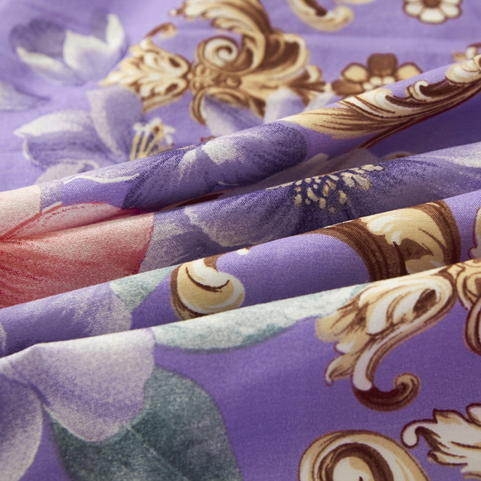 91家纺网 家纺一手货源 找家纺 美莱 2022新款夹棉加厚床裙单件床罩床裙防滑保护套 温情花恋