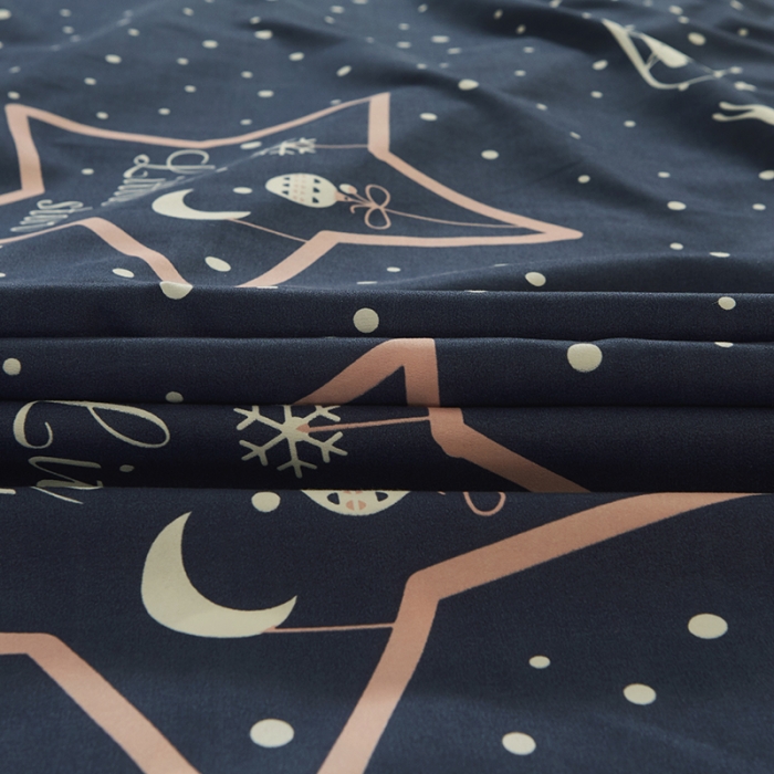 91家纺网 家纺一手货源 找家纺 美莱 2022新款夹棉加厚床裙单件床罩床裙防滑保护套 夜下星空