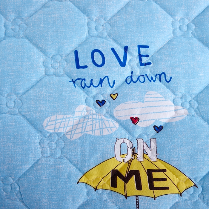 91家纺网 家纺一手货源 找家纺 美莱 2022新款夹棉加厚床裙单件床罩床裙防滑保护套 雨后晴空