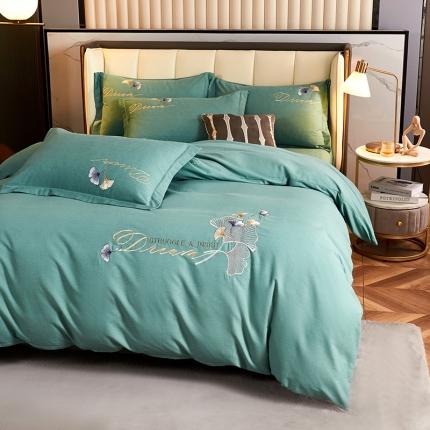 91家纺网 家纺一手货源 找家纺 生态加厚全棉磨毛刺绣花纯棉长绒棉四件套直播爆款