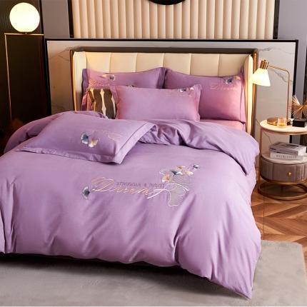 91家纺网 家纺一手货源 找家纺 生态加厚全棉磨毛刺绣花纯棉长绒棉四件套直播爆款