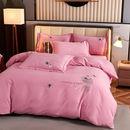 91家纺网 家纺一手货源 找家纺 生态加厚全棉磨毛刺绣花纯棉长绒棉四件套直播爆款