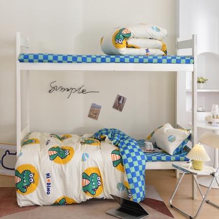 91家纺网 家纺一手货源 找家纺 麦伦家居 2022新款全棉40支13372全棉学生三件套 蒂诺龙