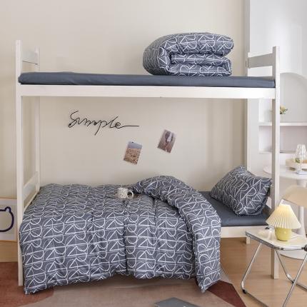 91家纺网 家纺一手货源 找家纺 总麦伦家居 2022新款全棉40支13372全棉学生三件套