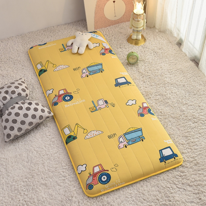 91家纺网 家纺一手货源 找家纺 宝贝优选 2022新款全棉儿童四季床垫可拆卸款+一体款 工程车（一体款）
