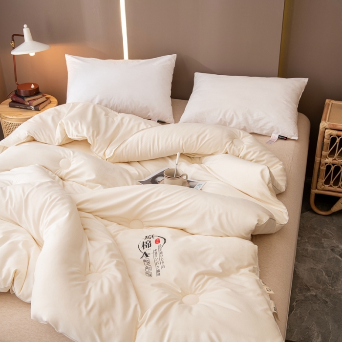 91家纺网 家纺一手货源 找家纺 永耀 2022新款原棉大豆被电商直播爆款不断货 原棉白