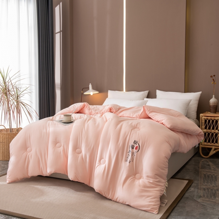 91家纺网 家纺一手货源 找家纺 永耀 2022新款原棉大豆被电商直播爆款不断货 玉色