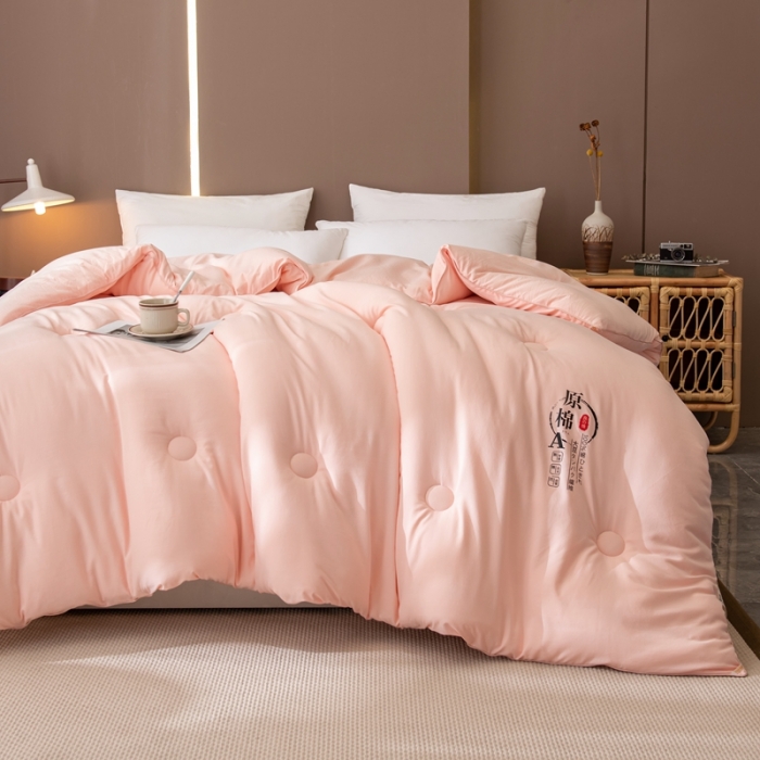 91家纺网 家纺一手货源 找家纺 永耀 2022新款原棉大豆被电商直播爆款不断货 玉色