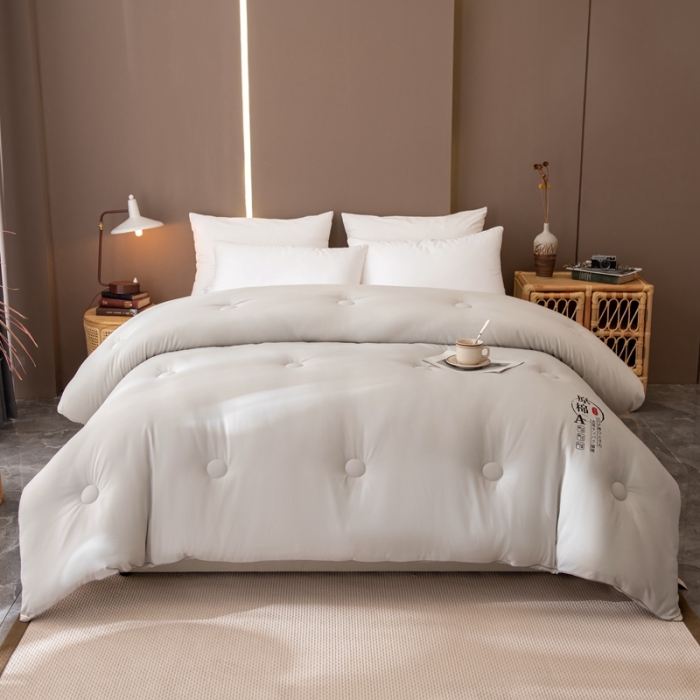 91家纺网 家纺一手货源 找家纺 永耀 2022新款原棉大豆被电商直播爆款不断货 银灰