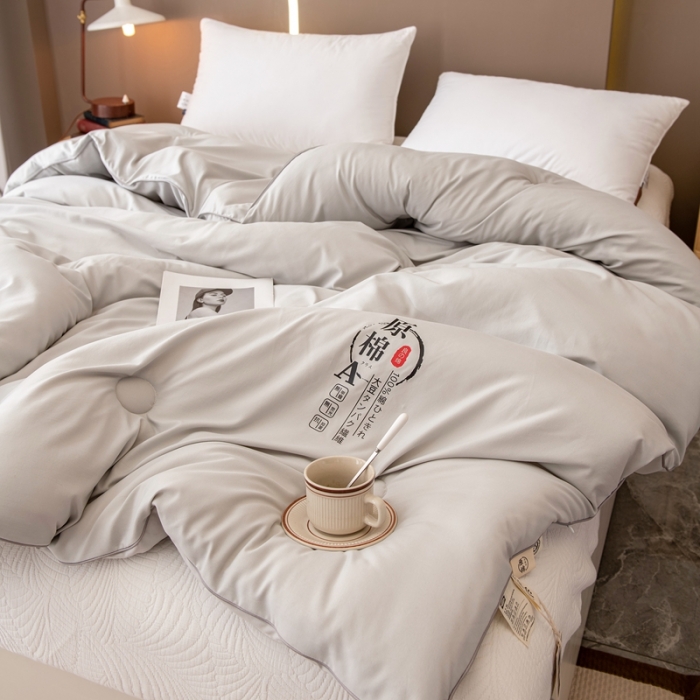 91家纺网 家纺一手货源 找家纺 永耀 2022新款原棉大豆被电商直播爆款不断货 银灰