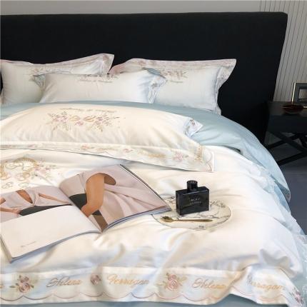 总馨蕊 2022新款100支高定系列高精密刺绣四件套-朵拉