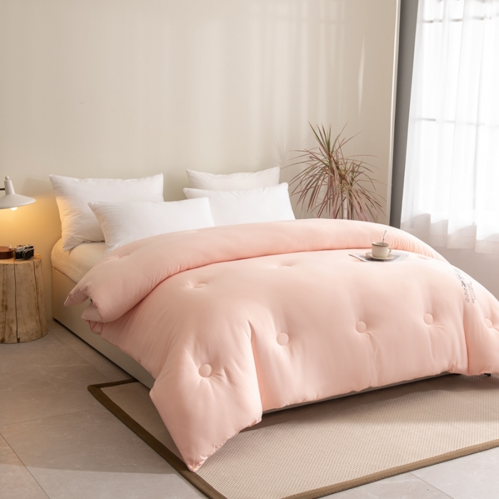 91家纺网 家纺一手货源 找家纺 永耀 2022新款原棉大豆被电商直播爆款不断货 玉色