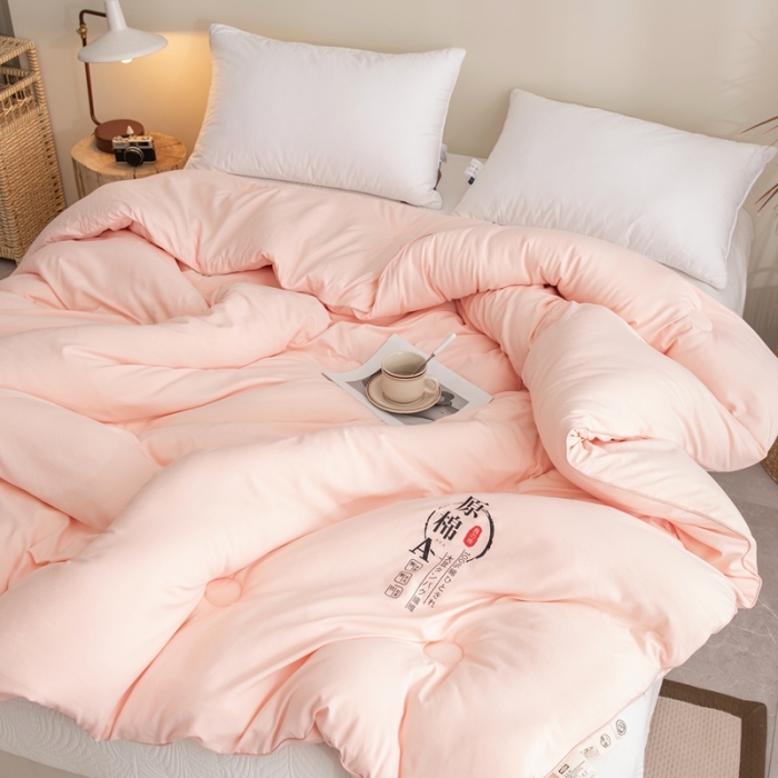 91家纺网 家纺一手货源 找家纺 永耀 2022新款原棉大豆被电商直播爆款不断货 玉色