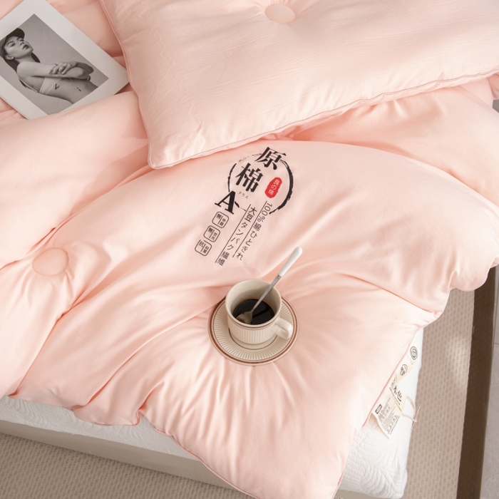 91家纺网 家纺一手货源 找家纺 永耀 2022新款原棉大豆被电商直播爆款不断货 玉色