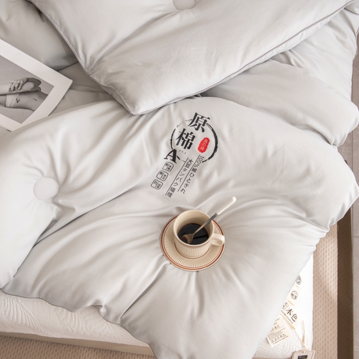 91家纺网 家纺一手货源 找家纺 永耀 2022新款原棉大豆被电商直播爆款不断货 银灰