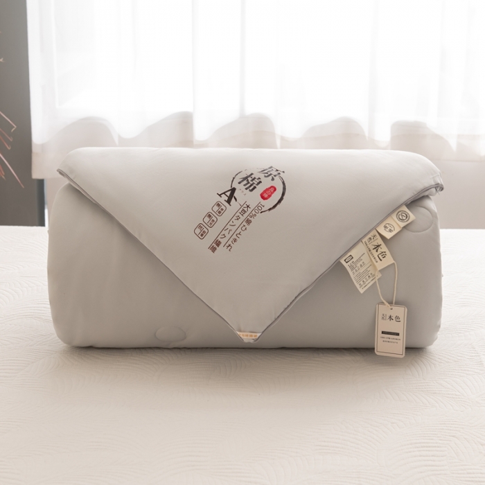 91家纺网 家纺一手货源 找家纺 永耀 2022新款原棉大豆被电商直播爆款不断货 银灰