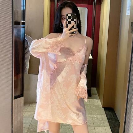 91家纺网 家纺一手货源 找家纺 洛兰沙 2022新款水墨睡裙