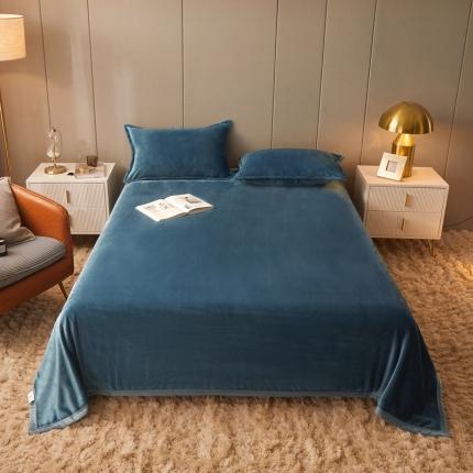 91家纺网 家纺一手货源 找家纺 雅萱 2022新款牛奶绒多功能毛毯 蓝灰