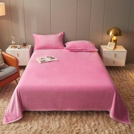 91家纺网 家纺一手货源 找家纺 雅萱 2022新款牛奶绒多功能毛毯 霓虹粉