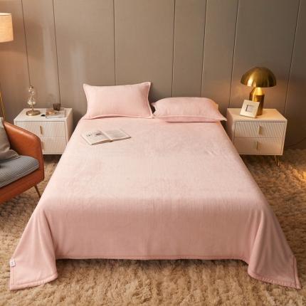 91家纺网 家纺一手货源 找家纺 雅萱 2022新款牛奶绒多功能毛毯 藕粉