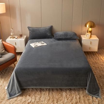 91家纺网 家纺一手货源 找家纺 雅萱 2022新款牛奶绒多功能毛毯 深灰