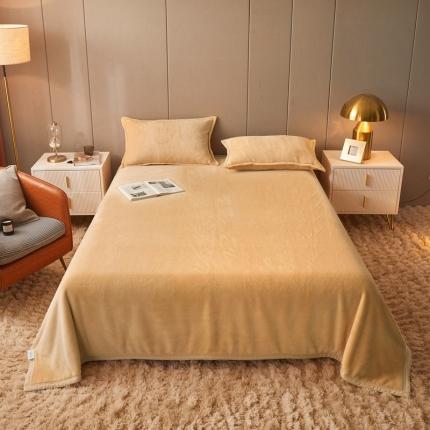 雅萱 2022新款牛奶绒多功能毛毯 驼色