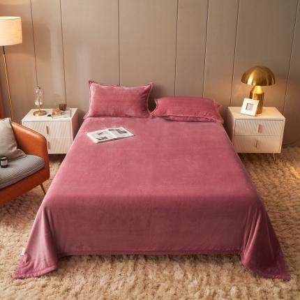 雅萱 2022新款牛奶绒多功能毛毯 豆沙