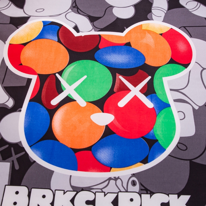 91家纺网 家纺一手货源 找家纺 乐居坊 2022新款芦荟棉四件套暴力彩虹